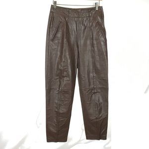 Womens Size 6 First Issue Brown Vintage High Waisted Tapered Leg Pants